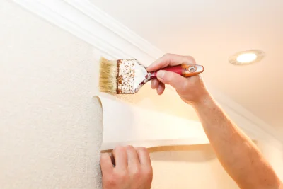 Pose de papier peint à Saint-Saire — revêtements muraux et toiles de verre